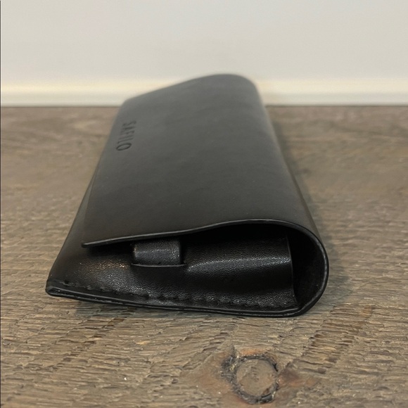 Safilo Black Leather Sunglass/Eyeglass Case - Picture 8 of 8